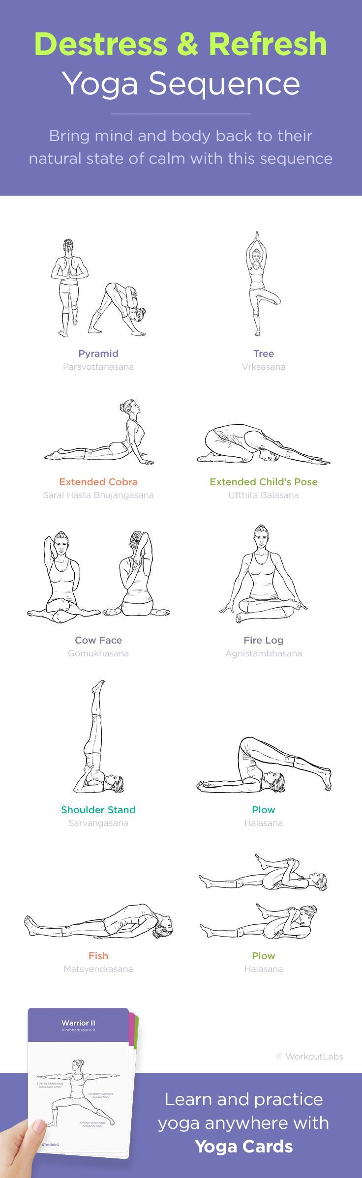 Bring mind and body back to their natural state of calm with this yoga sequence...